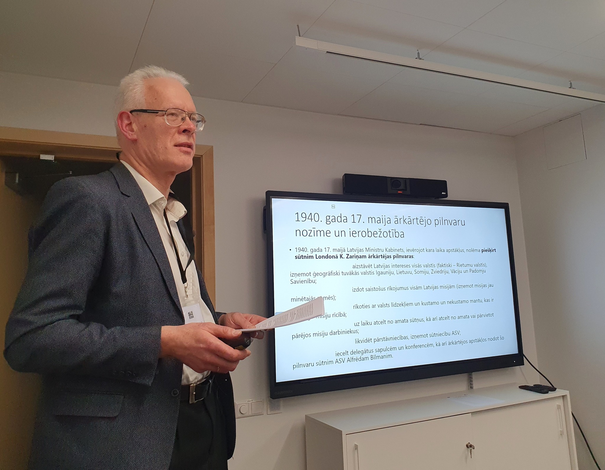 Vēstures pētnieku kolokvijs: Latvijas pārstāvēšana starptautiski okupācijas gados – Latvijas Republikas ārlietu dienesta, pretestības kustības organizāciju un trimdas organizāciju pieejas (1940–1991)